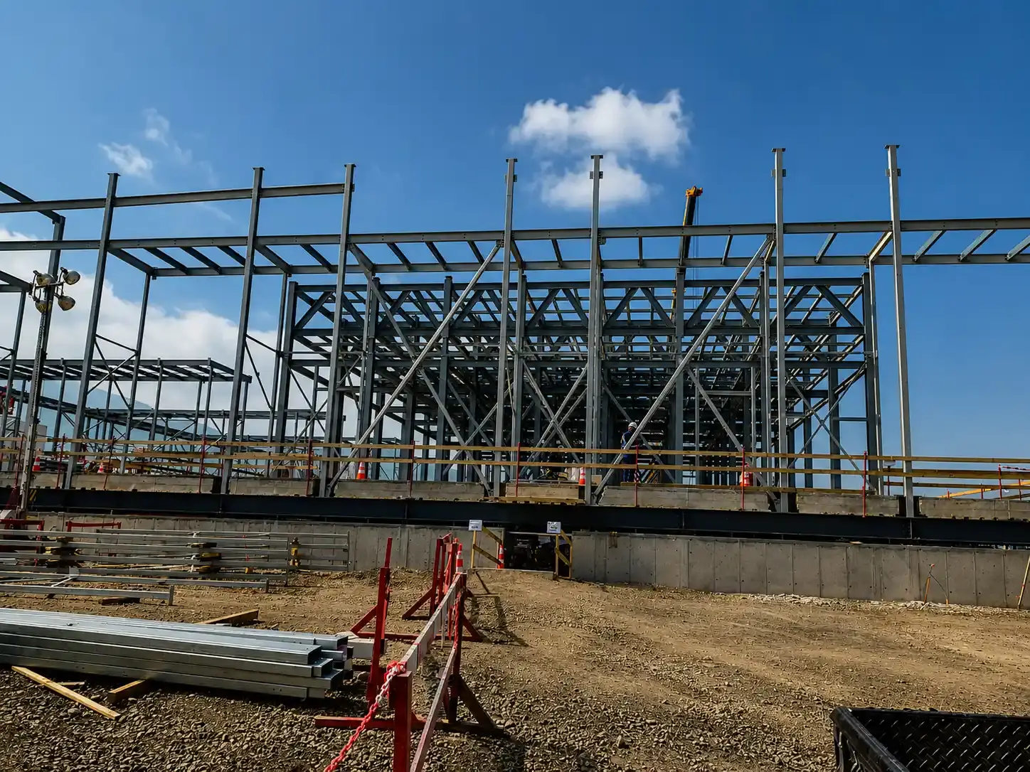 Galpón industrial de Metalcor — infraestructura para fabricación metalmecánica